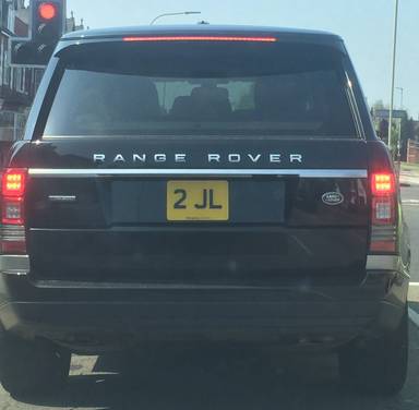 UK Number Plate 2 JL