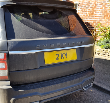 UK Number Plate 2 KY