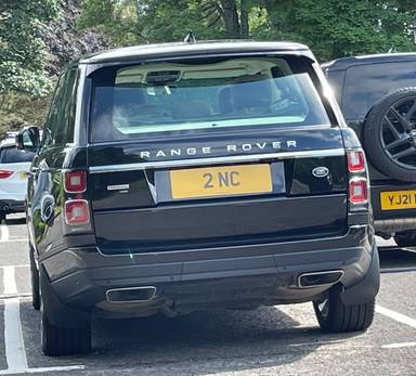 UK Number Plate 2 NC