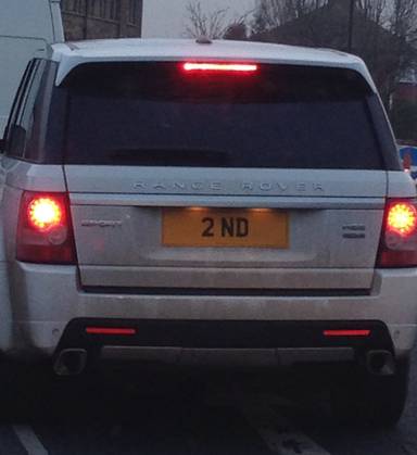 UK Number Plate 2 ND
