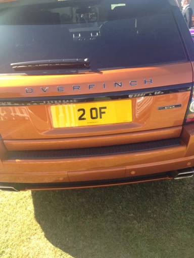 UK Number Plate 2 OF