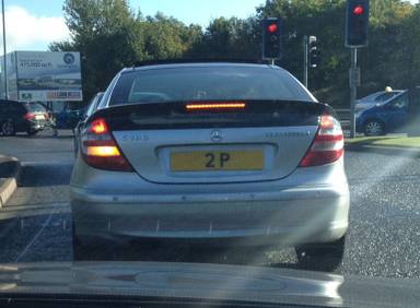 UK Number Plate 2 P