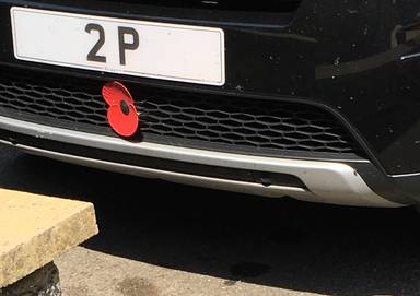 UK Number Plate 2 P