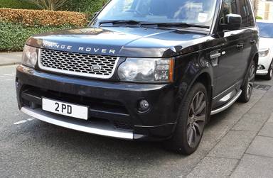 UK Number Plate 2 PD