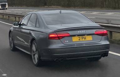 UK Number Plate 2 PH