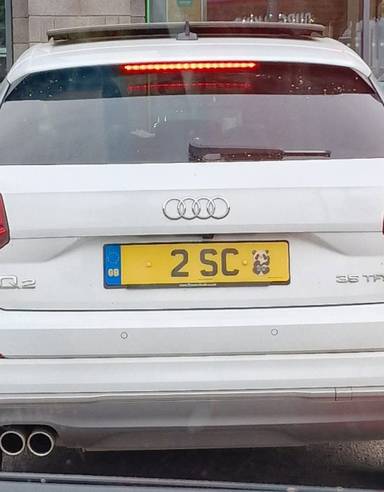 UK Number Plate 2 SC