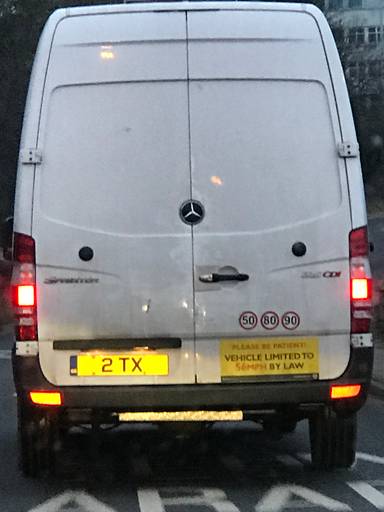 UK Number Plate 2 TX