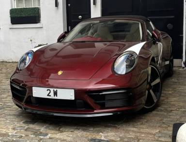 UK Number Plate 2 W