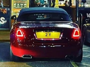 UK Number Plate 2 Y