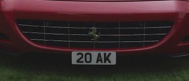 UK Number Plate 20 AK