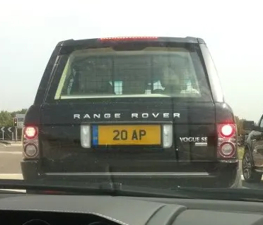 UK Number Plate 20 AP