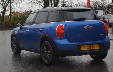 UK Number Plate 20 B
