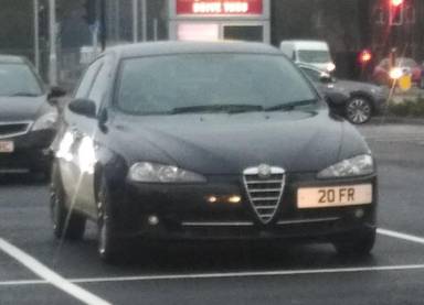 UK Number Plate 20 FR