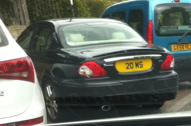 UK Number Plate 20 MS