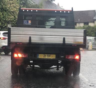 UK Number Plate 21 BF