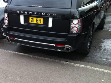 UK Number Plate 21 BH