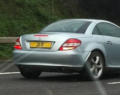 UK Number Plate 21 D