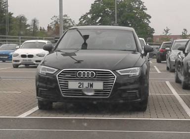 UK Number Plate 21 JW