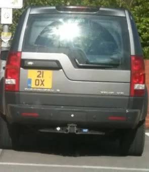 UK Number Plate 21 OX