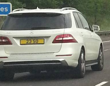 UK Number Plate 23 SO