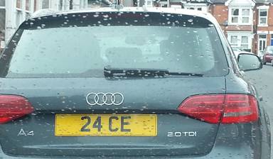 UK Number Plate 24 CE