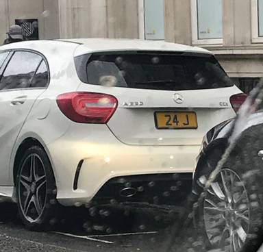 UK Number Plate 24 J