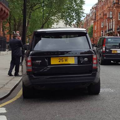 UK Number Plate 25 H