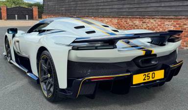 UK Number Plate 25 O on a 2026 White Ferrari 12cilindri Cavalino S-A