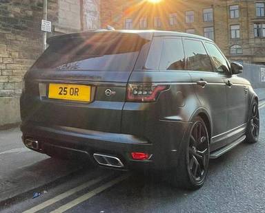 UK Number Plate 25 OR