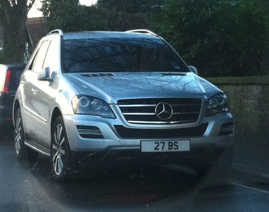 UK Number Plate 27 BS