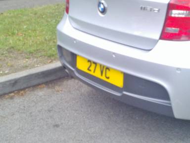UK Number Plate 27 VC