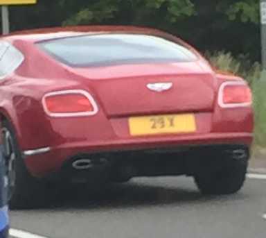 UK Number Plate 29 X