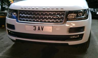 UK Number Plate 3 AV
