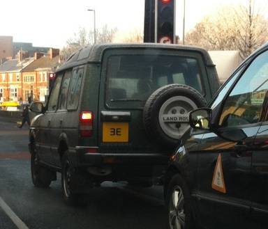 UK Number Plate 3 E