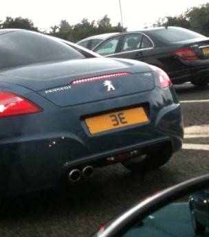 UK Number Plate 3 E