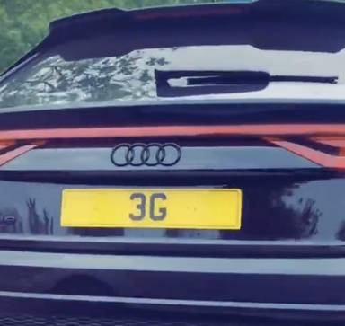UK Number Plate 3 G
