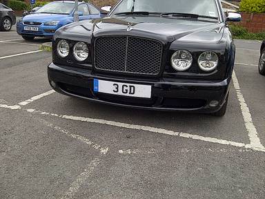 UK Number Plate 3 GD on a 2024 RED Ferrari