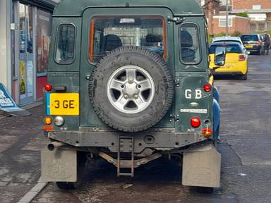 UK Number Plate 3 GE