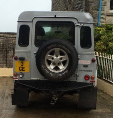 UK Number Plate 3 GE