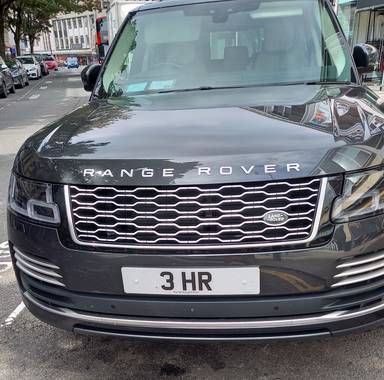 UK Number Plate 3 HR