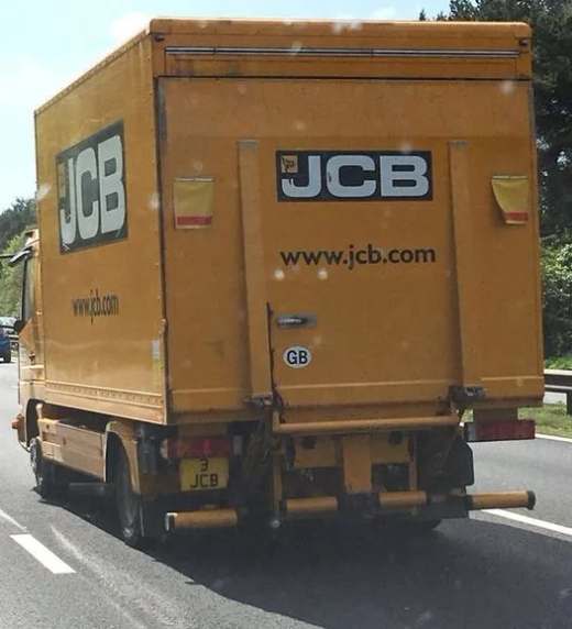 3 JCB number plate – JCB & Family