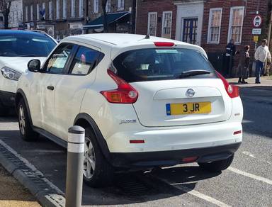 UK Number Plate 3 JR