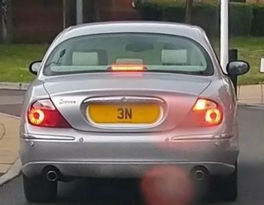 UK Number Plate 3 N