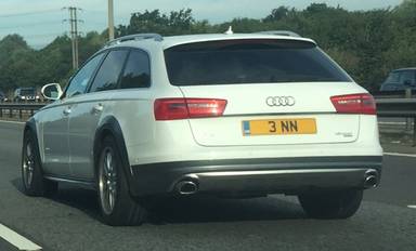 UK Number Plate 3 NN