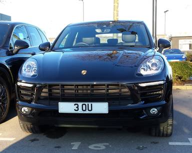 UK Number Plate 3 OU