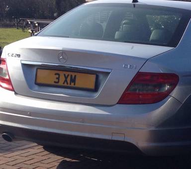 UK Number Plate 3 XM
