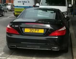 UK Number Plate 30 PY
