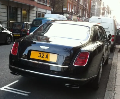 UK Number Plate 32 A