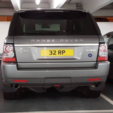 UK Number Plate 32 RP