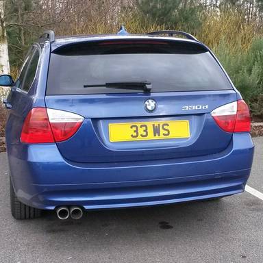 UK Number Plate 33 WS